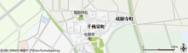 新潟県長岡市千代栄町周辺の地図