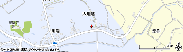 福島県郡山市西田町木村（大畑越）周辺の地図