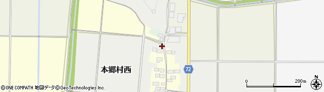 福島県会津美里町（大沼郡）本郷村西（乙）周辺の地図