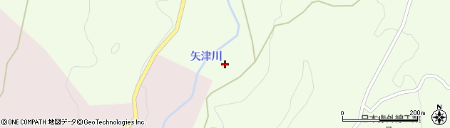 矢津川周辺の地図