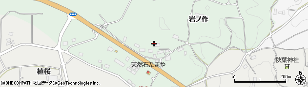 福島県田村市船引町笹山岩ノ作周辺の地図