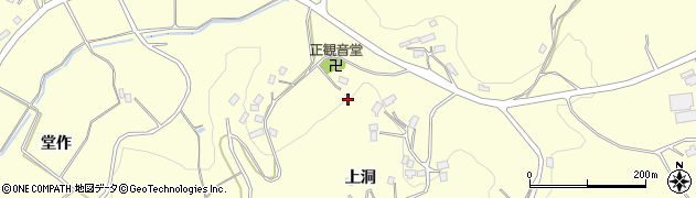 福島県郡山市西田町大田上洞周辺の地図