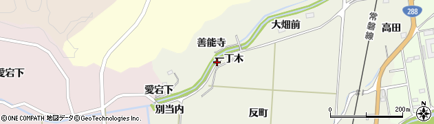福島県双葉町（双葉郡）前田（一丁木）周辺の地図