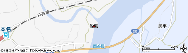 福島県大沼郡金山町本名船渡周辺の地図