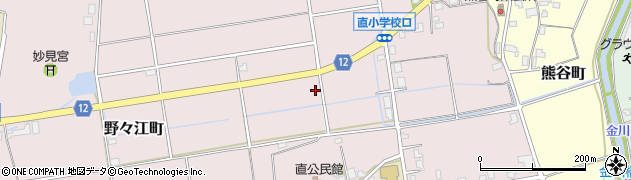 石川県珠洲市野々江町（ケ）周辺の地図
