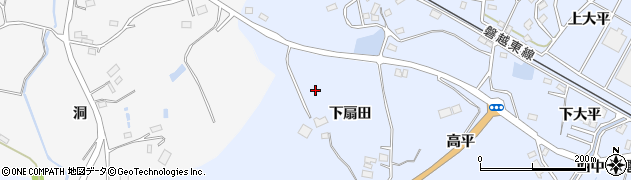 福島県田村市船引町船引（下扇田）周辺の地図