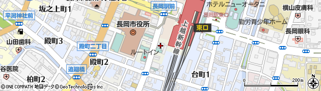 商工組合中央金庫　長岡支店周辺の地図