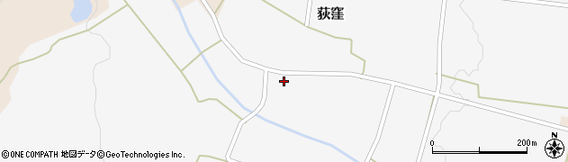 福島県会津美里町（大沼郡）荻窪（清水尻）周辺の地図