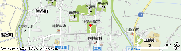 須受八幡宮周辺の地図