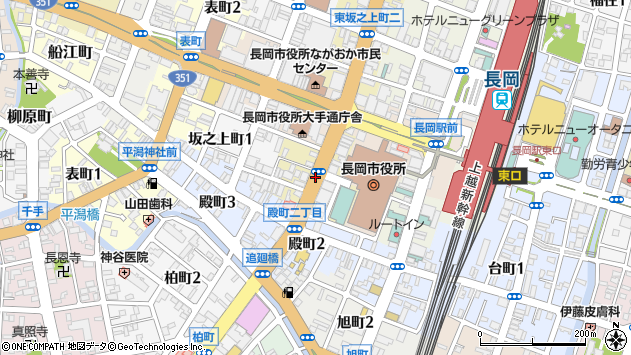 〒940-0066 新潟県長岡市東坂之上町の地図
