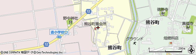 石川県珠洲市熊谷町（ヘ）周辺の地図