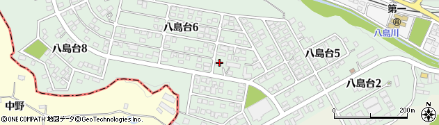 福島県田村郡三春町八島台周辺の地図