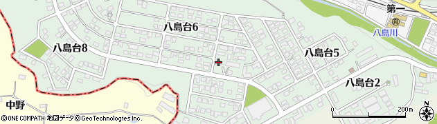 福島県三春町（田村郡）八島台周辺の地図