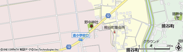 野中神社周辺の地図