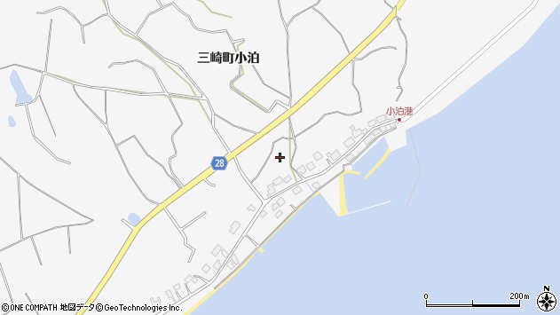 〒927-1462 石川県珠洲市三崎町小泊の地図