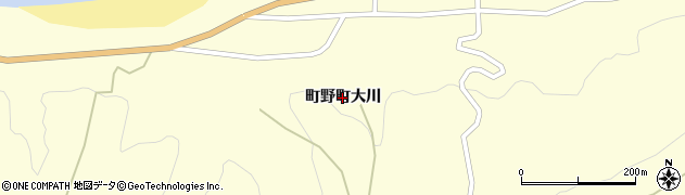 石川県輪島市町野町（大川）周辺の地図