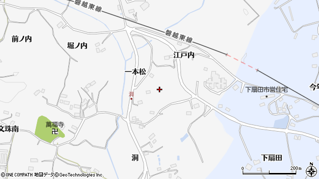 〒963-4314 福島県田村市船引町文珠の地図