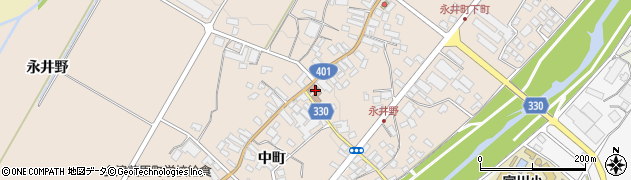 永井野郵便局周辺の地図