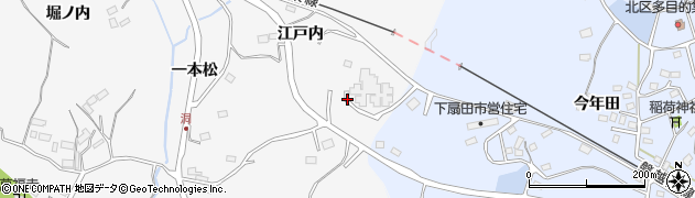 福島県田村市船引町文珠（江戸内）周辺の地図