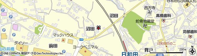 福島県郡山市日和田町（舘）周辺の地図