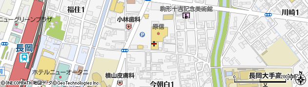 新潟県長岡市今朝白周辺の地図