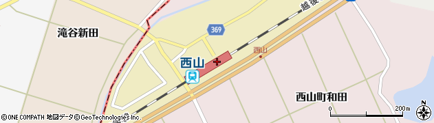 西山駅周辺の地図
