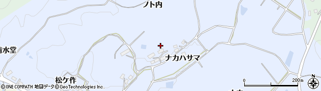福島県郡山市西田町木村（ナカハサマ）周辺の地図