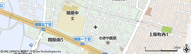 新潟県長岡市関原南周辺の地図
