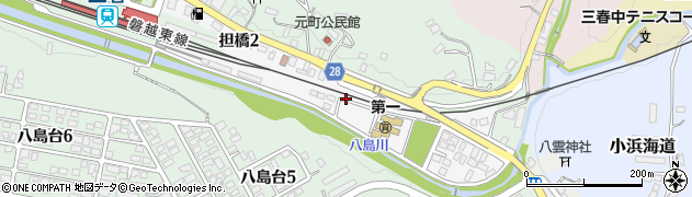 福島県田村郡三春町担橋周辺の地図