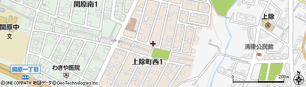 新潟県長岡市上除町西周辺の地図