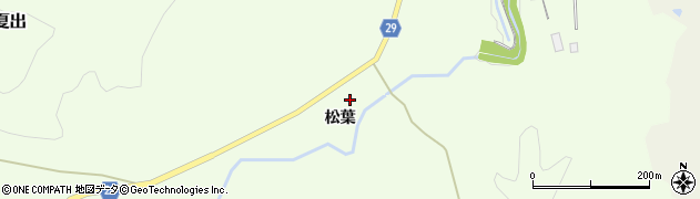 福島県郡山市逢瀬町夏出松葉周辺の地図