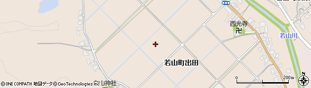 石川県珠洲市若山町出田周辺の地図