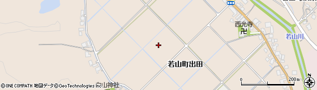 石川県珠洲市若山町（出田）周辺の地図