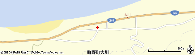 石川県輪島市町野町（大川ヌ）周辺の地図