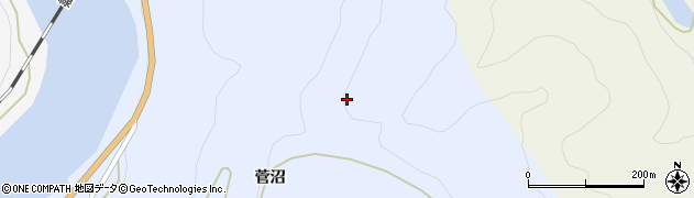福島県金山町（大沼郡）西谷（早稲田）周辺の地図