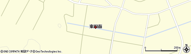 福島県会津若松市湊町大字平潟（東田面）周辺の地図