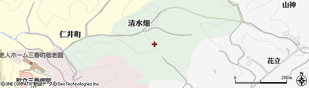 福島県三春町（田村郡）清水畑周辺の地図