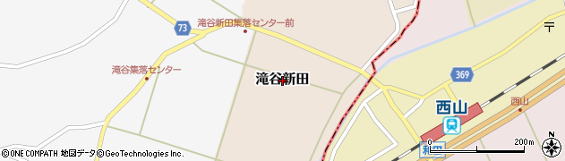 新潟県刈羽村（刈羽郡）滝谷新田周辺の地図