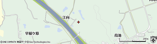 福島県郡山市日和田町八丁目（上ノ池）周辺の地図
