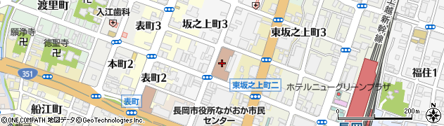 長岡郵便局周辺の地図
