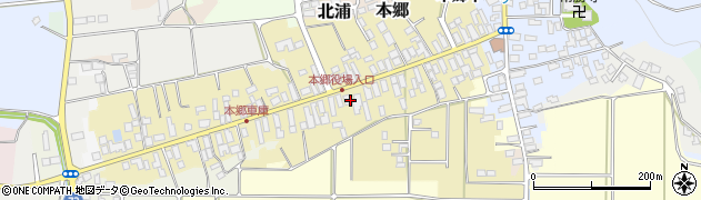 福島県会津美里町（大沼郡）本郷周辺の地図