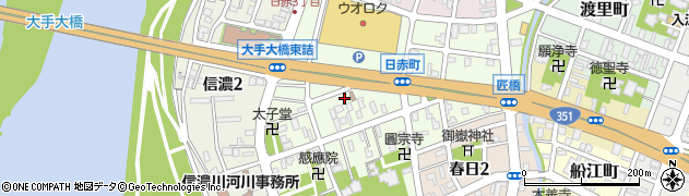 新潟県長岡市日赤町2丁目周辺の地図