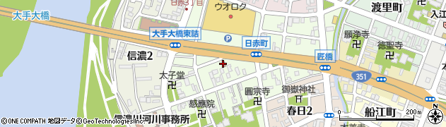 長岡日赤町郵便局周辺の地図