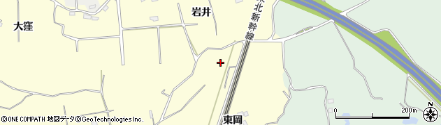 福島県郡山市日和田町堺申田周辺の地図