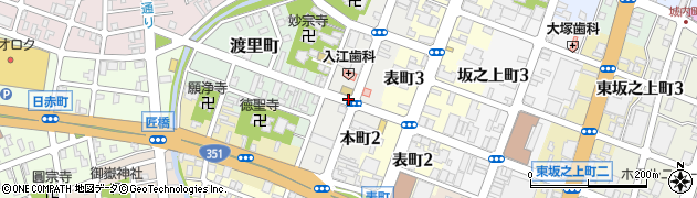 新潟県長岡市本町周辺の地図