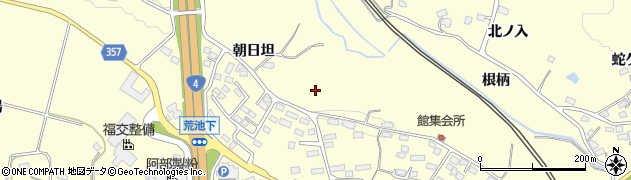 福島県郡山市日和田町（朝日坦）周辺の地図