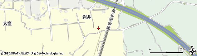 福島県郡山市日和田町（岩井）周辺の地図