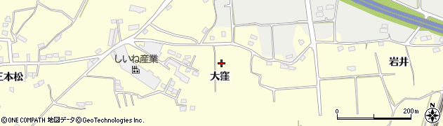 福島県郡山市日和田町（大窪）周辺の地図