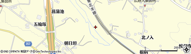 福島県郡山市日和田町信池周辺の地図
