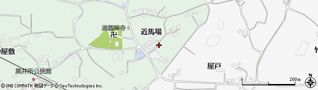 福島県田村市船引町笹山（近馬場）周辺の地図